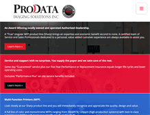 Tablet Screenshot of prodataimaging.com